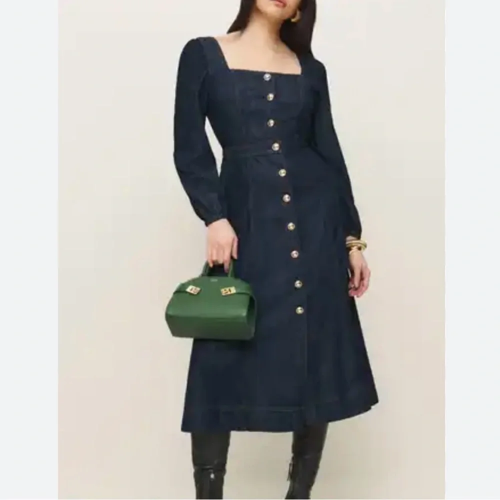 long sleeve reformation dress | Dresses | New Reformation Axel Womens Extra Small Gray Mini Bodycon kissed sweater Reformation - Black & Red